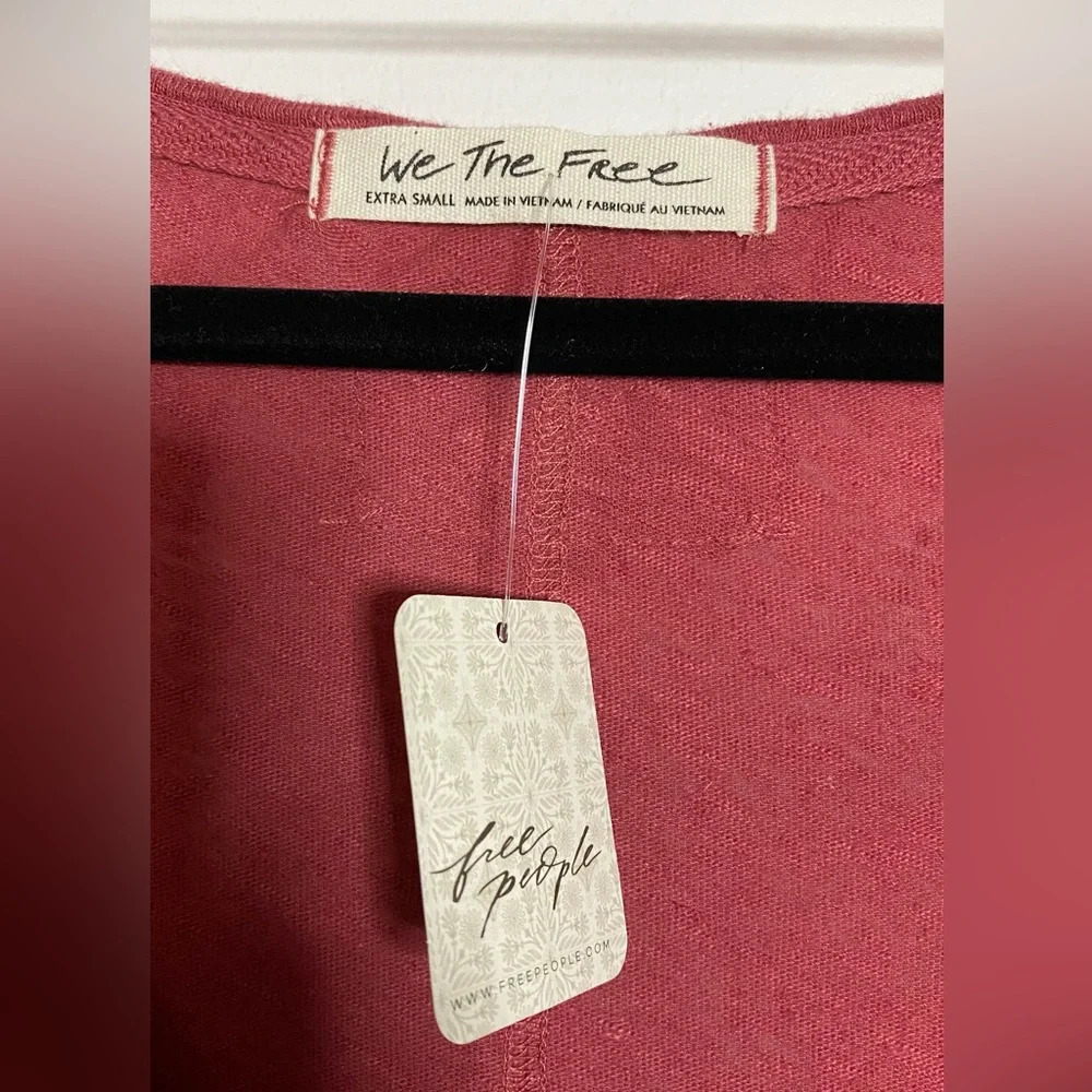 NWT We the Free (Free People) Linen Blend Over U Top Size XS - Picture 9 of 10